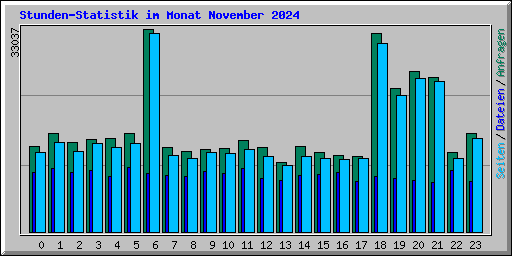 Stunden-Statistik im Monat November 2024